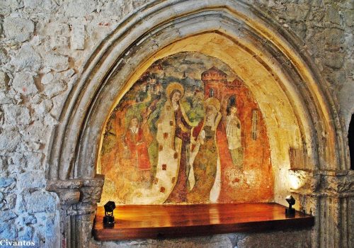 Wamba, iglesia, osario en los Montes Torozos