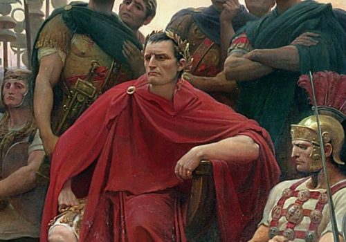 La victoria de César en la batalla de Munda